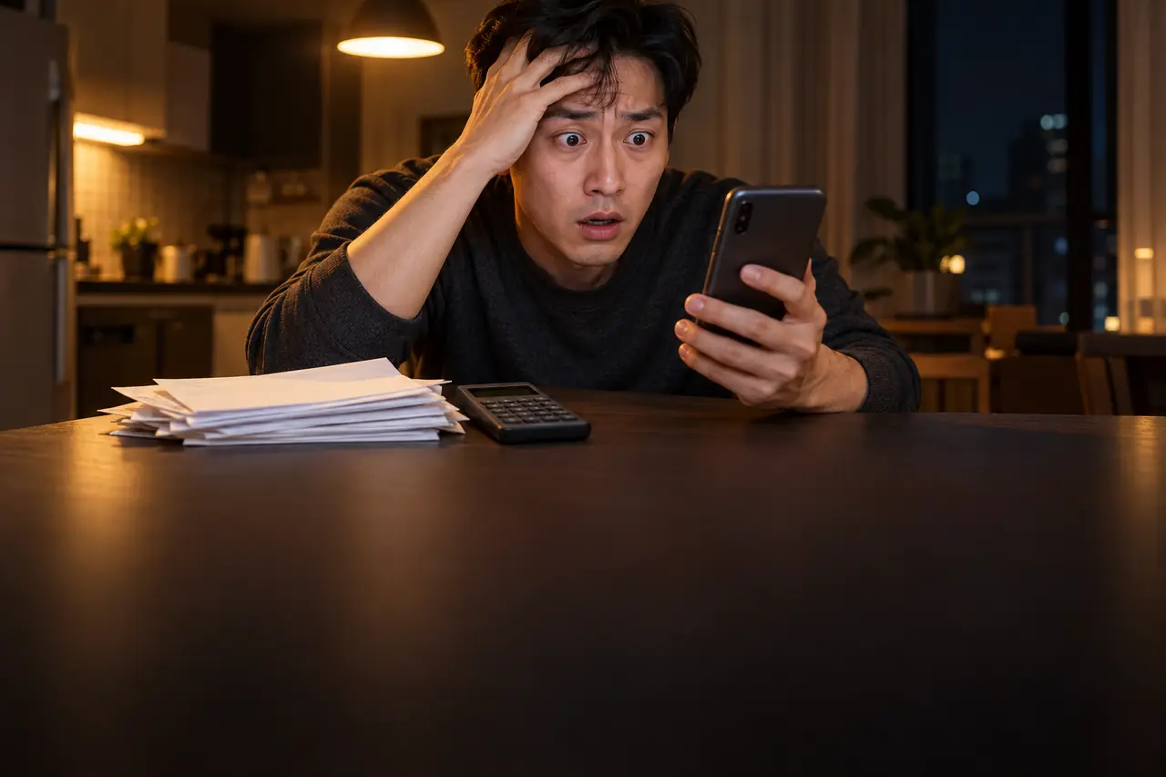 대출 금리 변경 알림을 보고 놀란 직장인